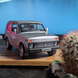 Lada Jeep "НИВА" срібна масштаб 1:32 633 фото 8