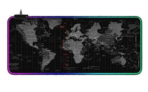 Килимок для мишки "Мапа світу" з підсвіткою 800 * 300 мм MP-MAP-8/3 фото