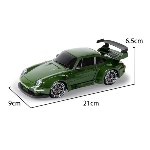 Машинка на радиоуправлении Porsche 911 зеленый для дрифта S814-2 фото