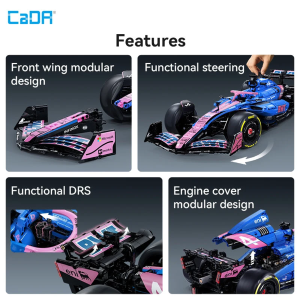 Конструктор CaDA 1:8 Alpine A525 Formula 1 Car (C64012W) C64012W фото