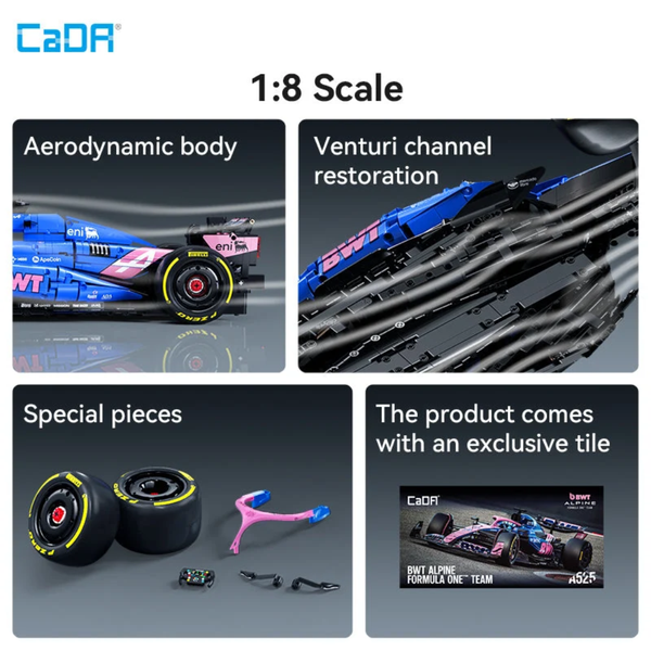 Конструктор CaDA 1:8 Alpine A525 Formula 1 Car (C64012W) C64012W фото