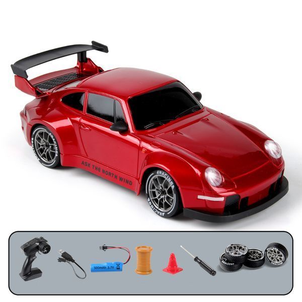Машинка на радиоуправлении Porsche 911 красный для дрифта S814-2 фото