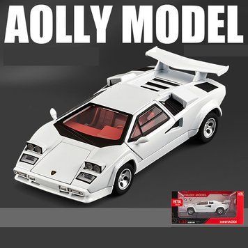 Lamborghini Countach 1989 біла масштаб 1:32  M-LAM фото