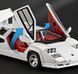 Lamborghini Countach 1989 белая масштаб 1:32  M-LAM фото 6