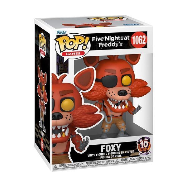 Ігрова фігурка Funko POP! серії 5 ночей у Фредді: 10 років - Фоксі 87115 фото