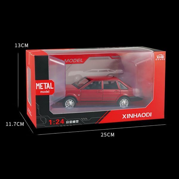 Volkswagen Santana 1984 червона масштаб 1:24 2431 фото