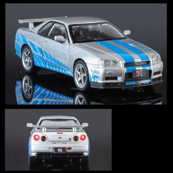 Nissan GTR R34 масштаб 1:18 18072N-B фото